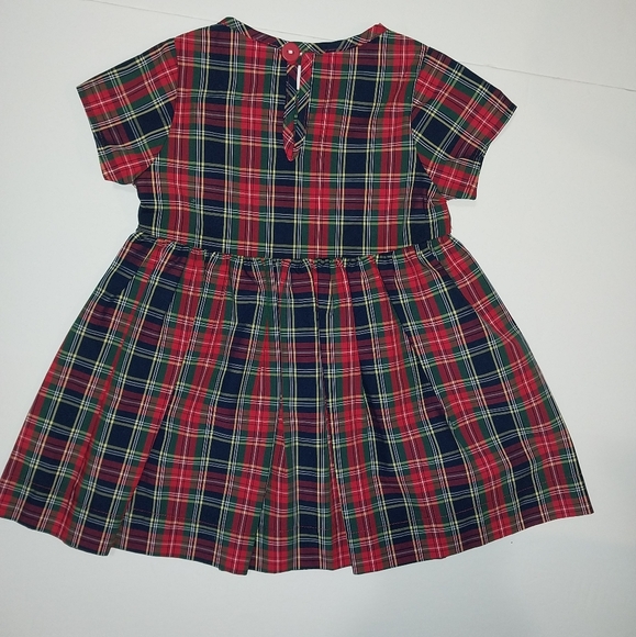 Smiling Button Plaid Dress - Picture 2 of 4
